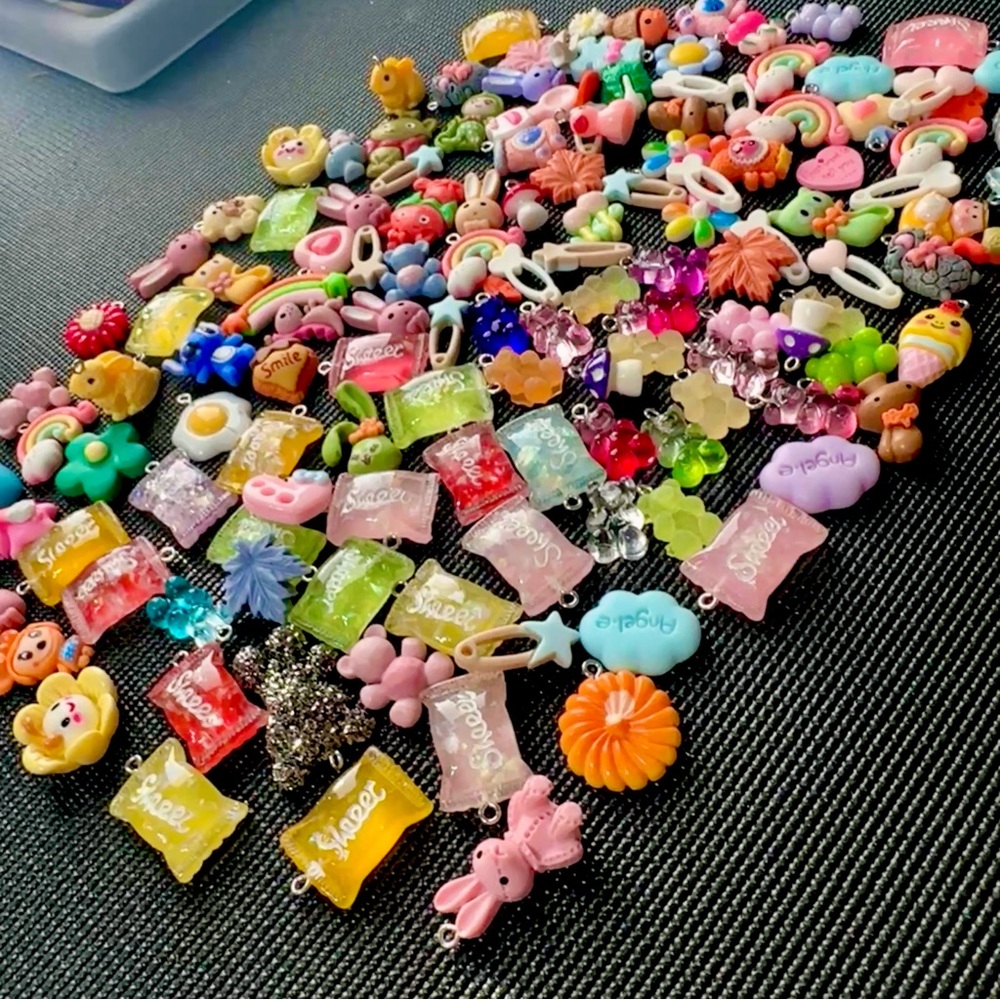 Huge bundle of Colorful Assorted Charms Collection